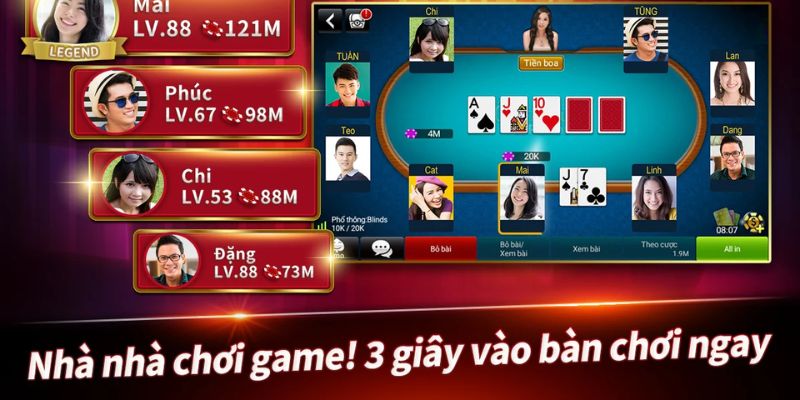 Cách chơi game bài Poker